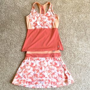 Prince Tennis Skirt and Shirt- Size Small